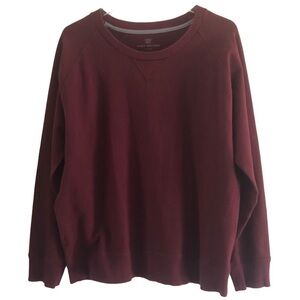 Mack Weldon Crewneck Sweatshirt Maroon Size XL